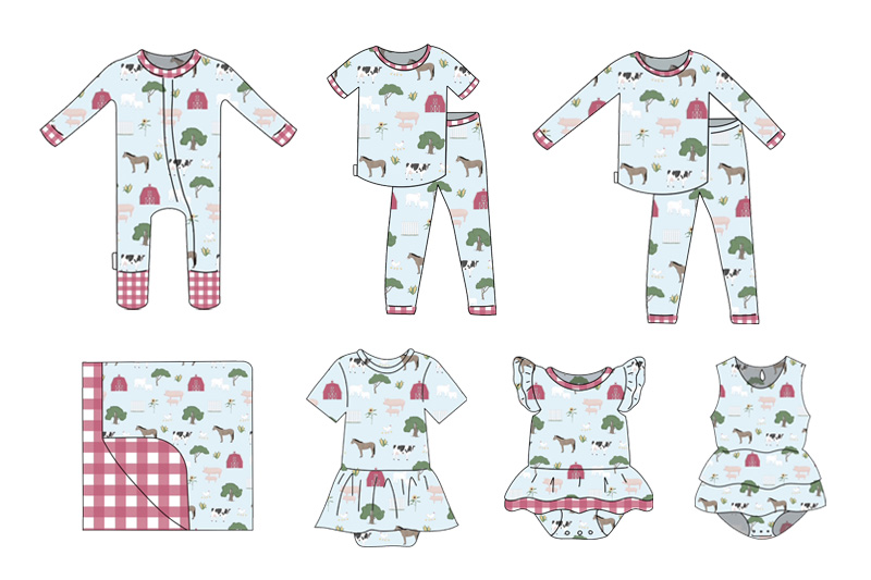 What fabric is used for baby rompers?
