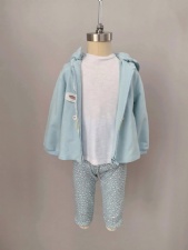 Baby Girl Blue Two-piece Set