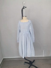 polka dot long sleeve dress