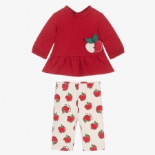 Red Ivory Apple Leggings Set
