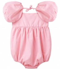 Grace Tie Back Romper - Pink