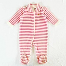 Newborn Girl One-Piece Striped Set