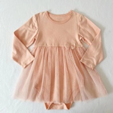 Long-sleeve Baby Tutu Dress Onesie