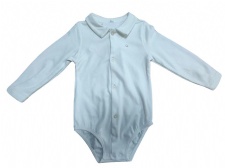 Long-sleeve Collared Baby Bodysuit